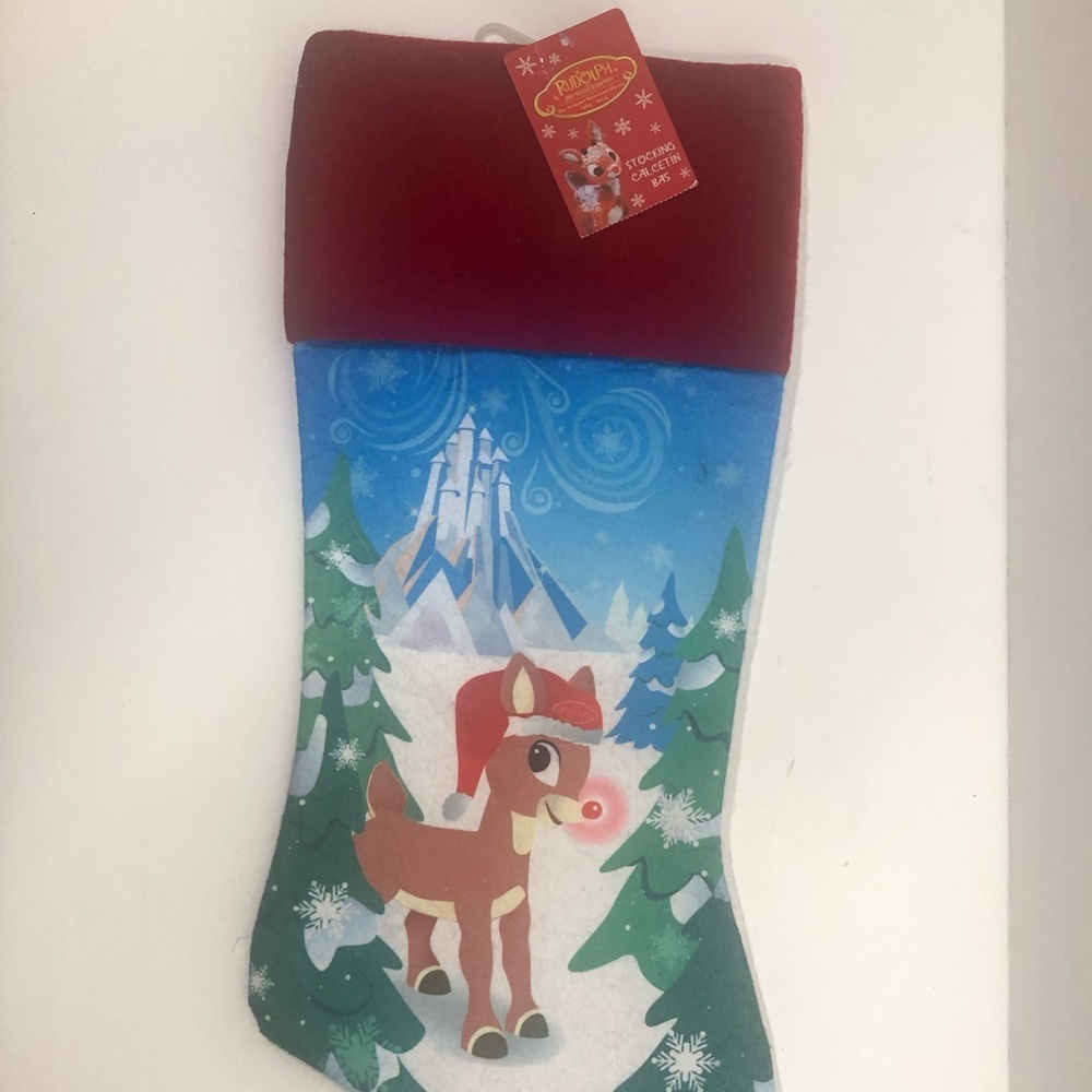 Rudolph The Red Nosed Reindeer Christmas Stocking - Picture 2 of 8